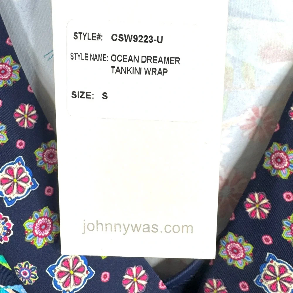 JOHNNY WAS Ocean Dreamer Tankini Wrap Top NEW Size S